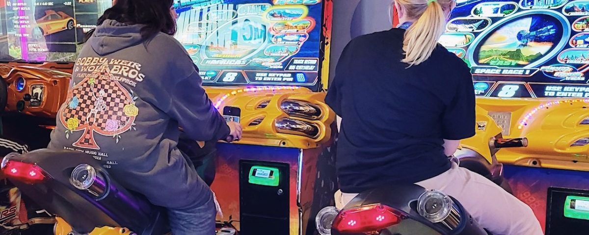 arcade at the weekend